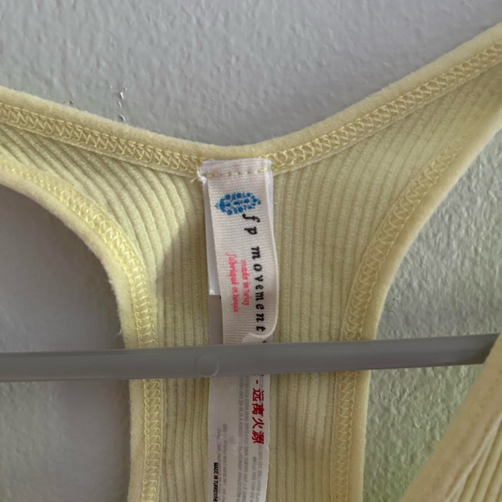 Yellow Ribbed Tank Top - Picture 3 of 4